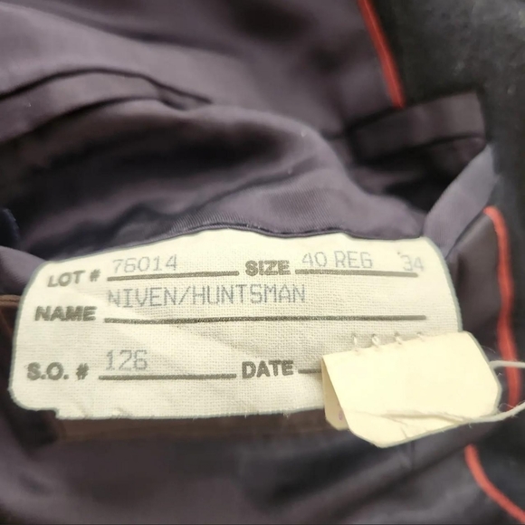 💵🌹Vintage 1990s Striped Navy Sports Coat🏛️🚍 - Picture 4 of 6